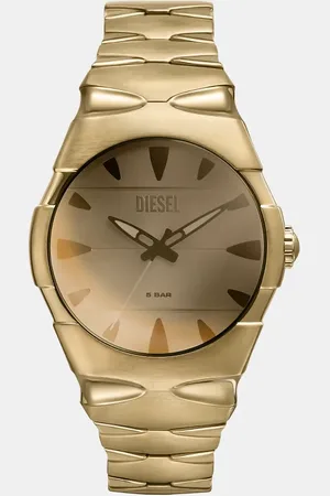 Diesel – D-sruptor – Herrenuhr aus goldfarbenem Edelstahl