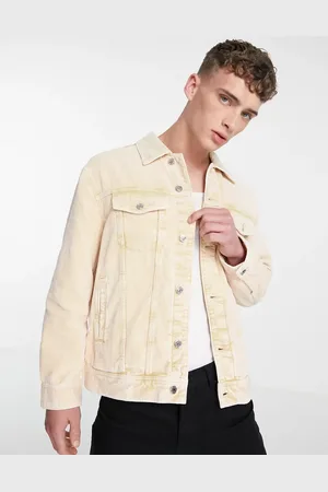 Weekday – Milton – Oversize-Cordjacke in verwaschenem Cremeweiß