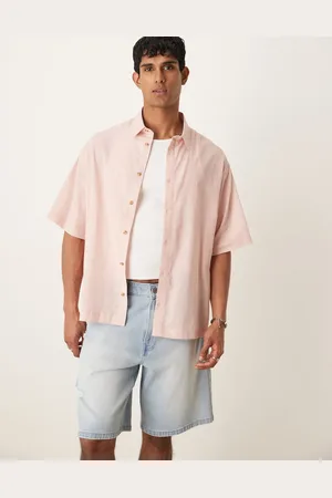 ASOS – Kastiges Oversize-Hemd in Leinenoptik