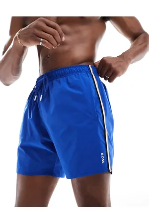 HUGO BOSS BOSS – Iconic – Badeshorts in mit seitlichen Streifen und Logo
