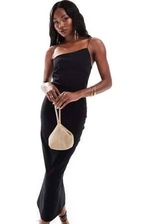 Vesper – Figurbetontes Midaxi-Kleid aus Bengaline in mit One-Shoulder-Träger