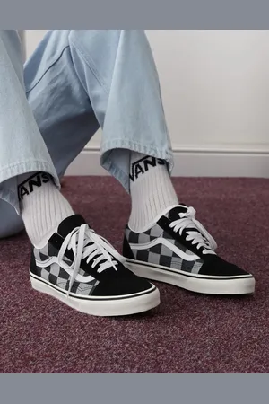Vans – Old Skool – Sneaker in -Weiß mit Schachbrettmuster