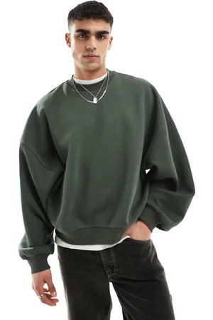 ASOS – Sweatshirt in Khaki mit extremem Oversize-Schnitt