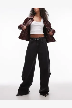 MANGO – Weite Oversize-Jeans in mit ausgefranstem Saum