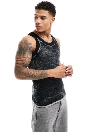 Weekday – Matheus – Gestricktes Tanktop in verwaschenem