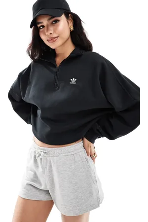 adidas – Essentials – Sweatshirt in mit Halblangem Reißverschluss