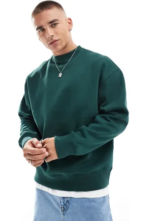 Pull&Bear – Sweatshirt in Flaschengrün