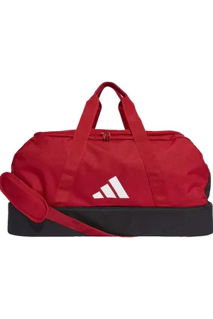 adidas – Tiro League – Mittelgroße Beuteltasche in Team Power Red 2 / Schwarz / Weiß