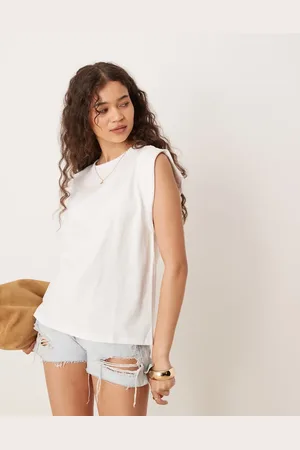 MANGO – Ärmelloses Top in mit betonter Schulterpartie