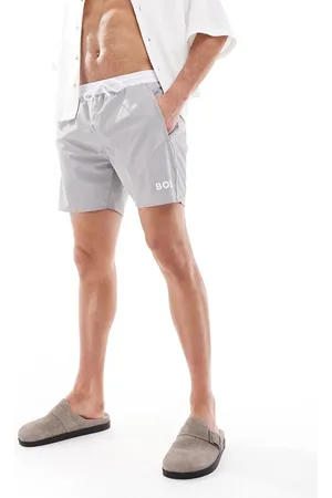 HUGO BOSS Boss – Starfish – Badeshorts in und Weiß