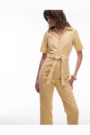 & OTHER STORIES – Jumpsuit in Buttermilchgelb mit Gürtel
