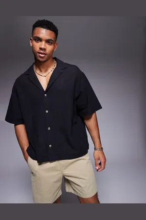ASOS – Kastiges Oversize-Hemd in mit Strukturmuster