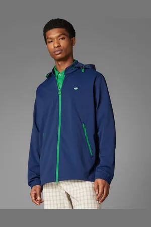 adidas Adidas Originals – Wandelbare Golfjacke in Night Indigo mit Kapuze