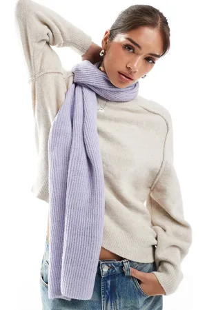 VERO MODA – Gerippter Schal in Flieder