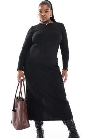 ONLY – Geripptes Maxikleid in