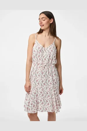 Pieces® – Trägerkleid in Cloud Dancer