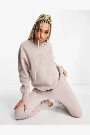 Nike – Phoenix Fleece – Sweatshirt in Taupe