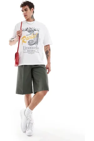 ASOS – Oversize-T-Shirt in mit Print auf der Vorderseite