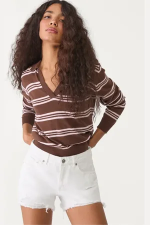 Stradivarius – D75 – Zerrissene Jeans-Shorts in