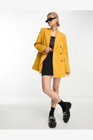 & OTHER STORIES – Zweireihiger Blazer in Senfgelb, Kombiteil