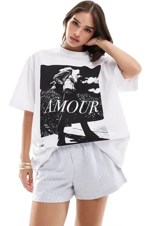 ASOS – Oversize-T-Shirt in mit „Amour“-Magazin-Fotoprint