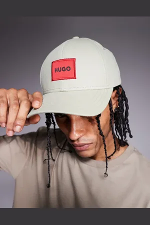 HUGO BOSS – Baseball-Kappe aus Baumwolle in Hellgrün mit Markenlogo