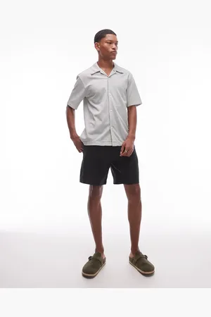 ARKET – Leinen-Shorts in mit flacher Front und schrägen Taschen