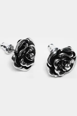 Reclaimed – Unisex-Ring in polierter Silberoptik im Rosendesign