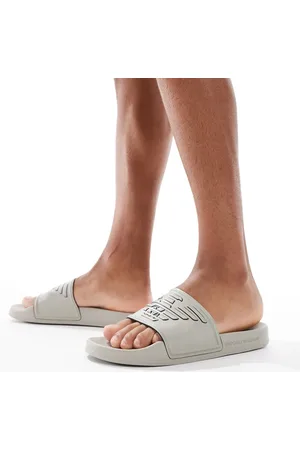 Emporio Armani – Bodywear – Slider in Beige mit Logo