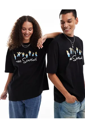 ASOS – Unisex-T-Shirt in mit Oversize- Passform und lizenziertem „The Simpsons“-Print mit Stickerei