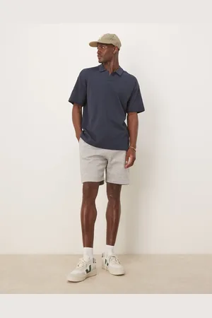 ASOS – Essential – Mittellange, schmal geschnittene Shorts in meliertem