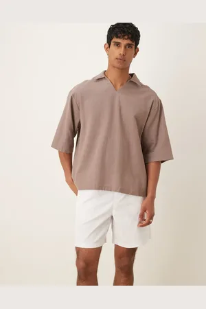 ASOS – Strukturiertes Hemd in Sand