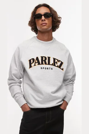 Parlez – Sweatshirt in mit Rundhalsausschnitt und College-Logo aus Frottee