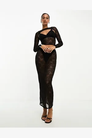 ASOS – Midirock aus Spitze in , Kombiteil