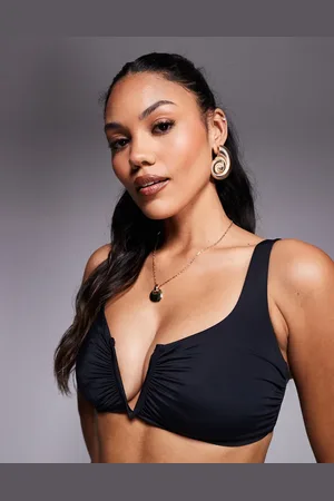 ASOS – Fuller Bust – Maya – Mix and Match – Cropped-Bikinioberteil in mit v-förmigem Bügeldetail