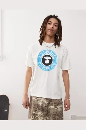 A Bathing Ape Aape by A Bathing Ape – T-Shirt in Wollweiß mit Brust-Logo