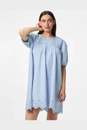 Pieces® – Minikleid in Hellblau