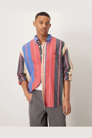 GANT – Seersucker-Hemd mit bunten Streifen und Oversize-Schnitt