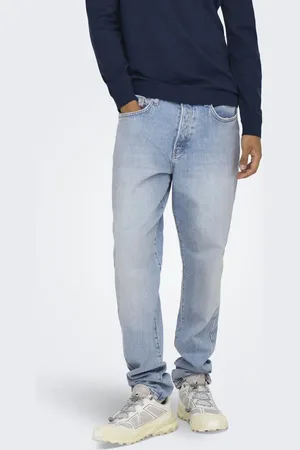 Only & Sons – Lässig geschnittene Jeans in Hellblau