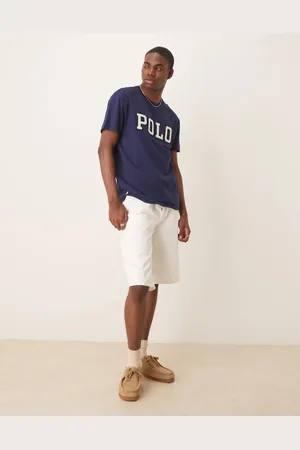Calvin Klein – Relaxed Fit Jorts in weißer Waschung
