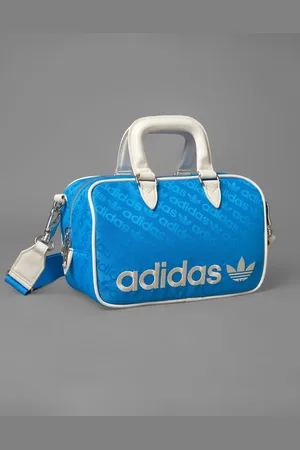 adidas Adidas Originals – Runde Golftasche in Blue Bird und Weiß