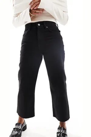 ASOS ASOS DESIGN Petite – Knöchellange, gerade geschnittene Jeans in reinem