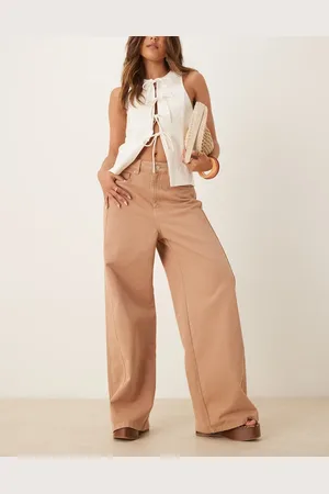MANGO – Mila – Lässig geschnittene Jeans mit geradem Bein in Rost