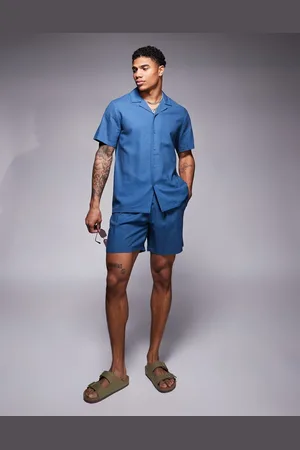 South Beach – Strand-Shorts in Marineblau mit Tunnelzug