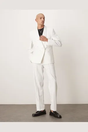 ASOS – Gerade geschnittene Anzughose im Smoking-Stil in