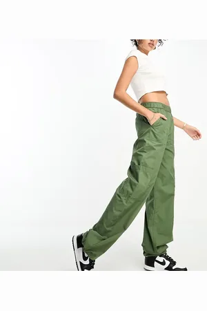 ASOS ASOS DESIGN Tall – Schlichte Cargohose zum Reinschlüpfen in Khaki