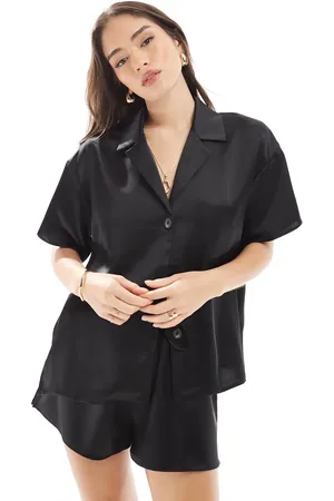 ASOS – Hemd aus Satin in , Kombiteil