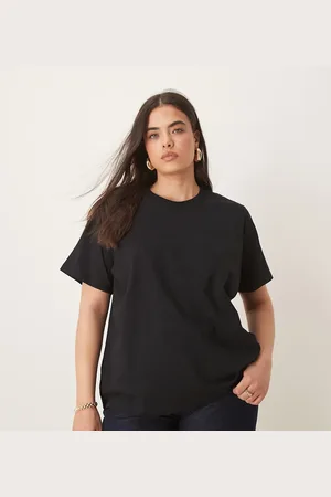 ASOS ASOS DESIGN Curve – Ultimate – Schwarzes T-Shirt mit Rundhalsausschnitt