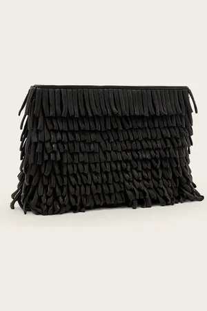 AllSaints – Bettina – Clutch in mit Fransen