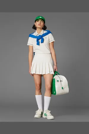 adidas Adidas Originals – Golf-Skort mit Plissee-Falten in Kreideweiß
